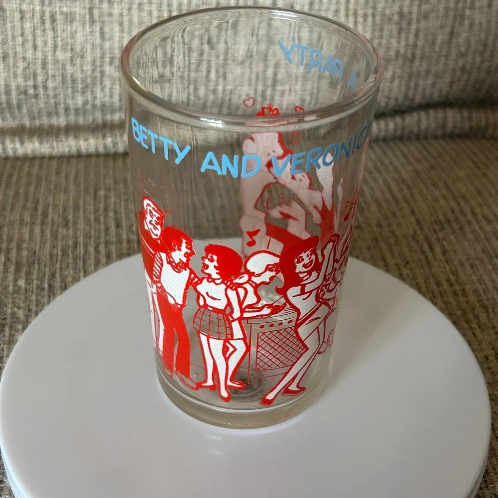 Archie Comics Vintage Glasses 8oz 1973 Set of 4‎ Riverdale